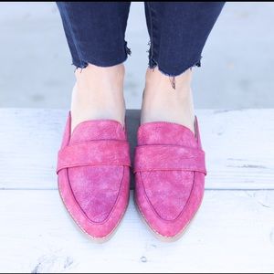 Pink Free People LookAlike Mules - size 7